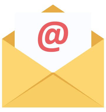 Olmak kolayca düzenleyebilir veya değiştirilen e-posta izole vektör simgesi