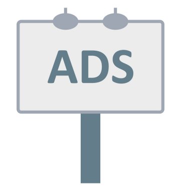 Reklam Kurulu izole vektör simge olmak kolayca düzenleyebilir veya değiştirilen