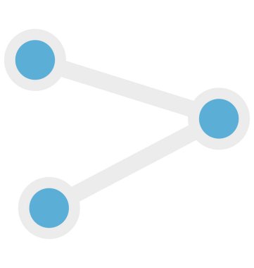 İzole kolayca simge Düzenle veya değişikliğin vektör paylaşmak