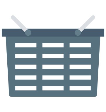 Alışveriş sepeti izole vektör kolayca simge Düzenle veya değişikliğin