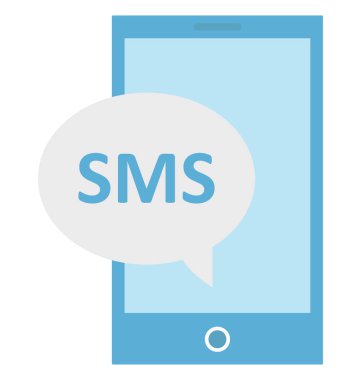 Olmak kolayca düzenleyebilir veya değiştirilen Sms kabarcık izole vektör simgesi