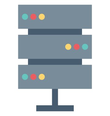 Olmak kolayca düzenleyebilir veya değiştirilen sunucu paylaşım izole vektör simgesi