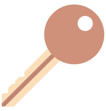 Olmak kolayca düzenleyebilir veya değiştirilen anahtar izole vektör simgesi