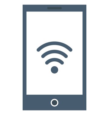 Olmak kolayca düzenleyebilir veya değiştirilen Wifi bağlı izole vektör simgesi