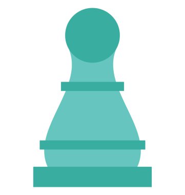 Olmak kolayca düzenleyebilir veya değiştirilen satranç piyon izole vektör simgesi