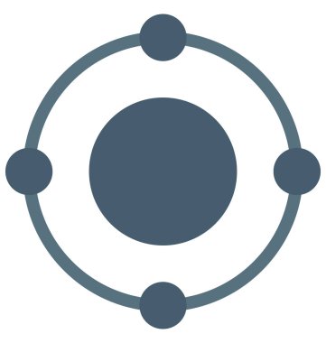 Olmak kolayca düzenleyebilir veya değiştirilmiş hedef izole vektör simgesi