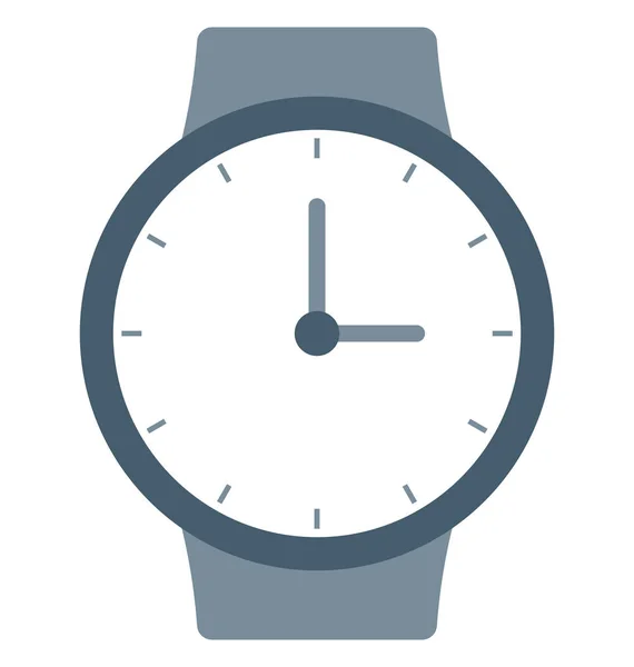 Reloj Pulsera Icono Vector Aislado Que Puede Editar Modificar Fácilmente — Vector de stock