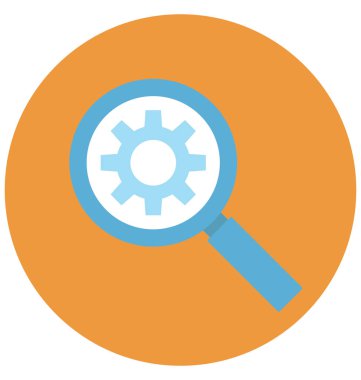 Olmak kolayca düzenleyebilir veya değiştirilmiş arama ayarları izole vektör simgesi