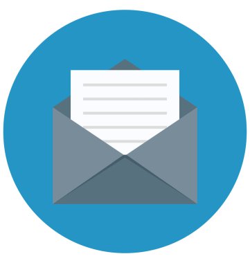 Olmak kolayca düzenleyebilir veya değiştirilen e-posta izole vektör simgesi