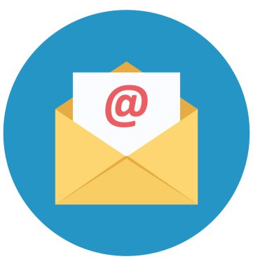 Olmak kolayca düzenleyebilir veya değiştirilen e-posta izole vektör simgesi