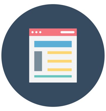 Olmak kolayca düzenleyebilir veya değiştirilmiş web düzeni izole vektör simgesi