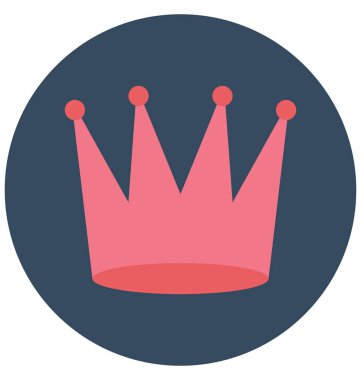 Olmak kolayca düzenleyebilir veya değiştirilen taç izole vektör simgesi