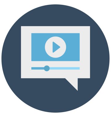 Olmak kolayca düzenleyebilir veya değiştirilmiş video mesaj izole vektör simgesi