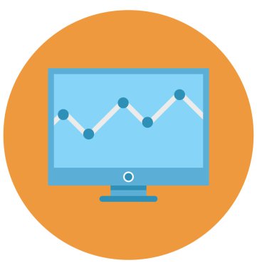 Olmak kolayca düzenleyebilir veya değiştirilen ekonomi grafik izole vektör simgesi