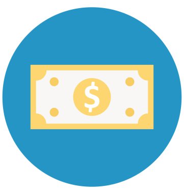 Olmak kolayca düzenleyebilir veya değiştirilen kağıt para izole vektör simgesi