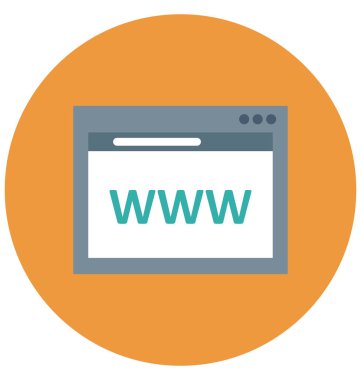 Olmak kolayca düzenleyebilir veya değiştirilmiş Web sitesi etki alanı izole vektör simge