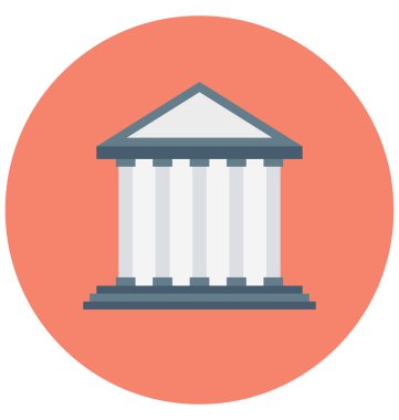 Olmak kolayca düzenleyebilir veya değiştirilen banka izole vektör simgesi