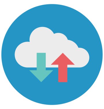 Bulut bilgi işlem izole vektör simge olmak kolayca düzenleyebilir veya değiştirilen