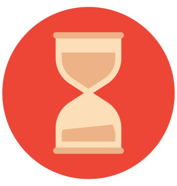 Olmak kolayca düzenleyebilir veya değiştirilen kum saati izole vektör simgesi