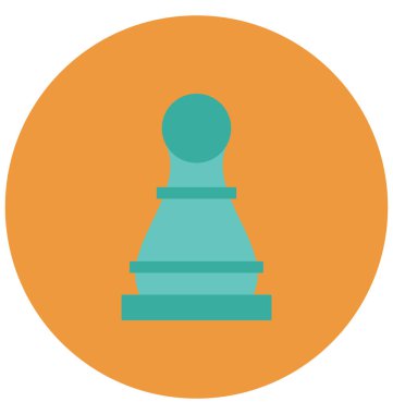 Olmak kolayca düzenleyebilir veya değiştirilen satranç piyon izole vektör simgesi