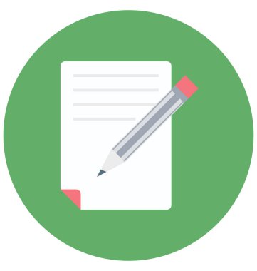 İzole kolayca simge düzenleme vektör yazma veya değişikliğin