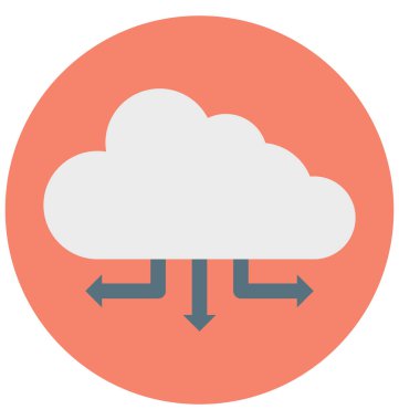 Olmak kolayca düzenleyebilir veya değiştirilen bulut paylaşımı izole vektör simgesi