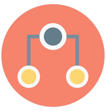 Olmak kolayca düzenleyebilir veya değiştirilmiş ağ paylaşım izole vektör simgesi