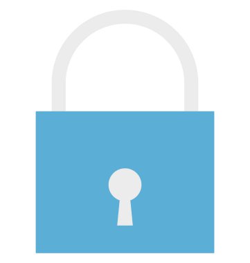 Kilit renk izole vektör kolayca değiştirilebilir ve Düzenle simgesi. Kilit, asma kilit, güvenlik, şifre, gizlilik, giriş, kapı kilidi, oturum kapatma kilitli,