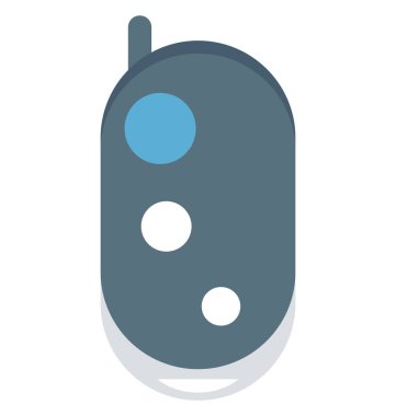 Walkie Talkie renk izole vektör kolayca değiştirilebilir ve Düzenle simgesi. 