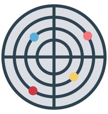 Yörünge renk izole vektör kolayca değiştirilebilir ve Düzenle simgesi. 