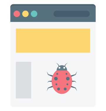 Web hata renk izole vektör kolayca değiştirilebilir ve Düzenle simgesi. 