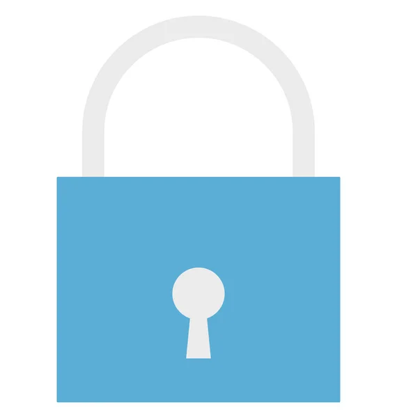 Lock Color Isolated Vector Icon Easily Can Modified Edit Лок — стоковый вектор