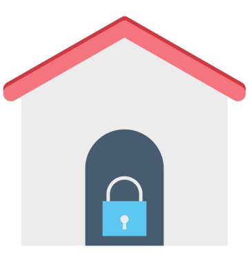 Ev koruma renk izole vektör kolayca değiştirilebilir ve Düzenle simgesini. 