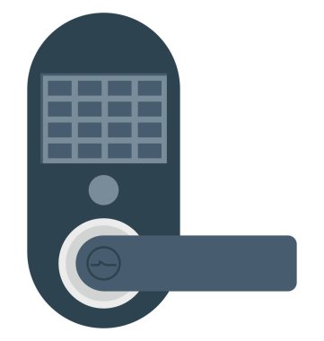 Kapı kolu renk izole vektör kolayca değiştirilebilir ve Düzenle simgesi. 