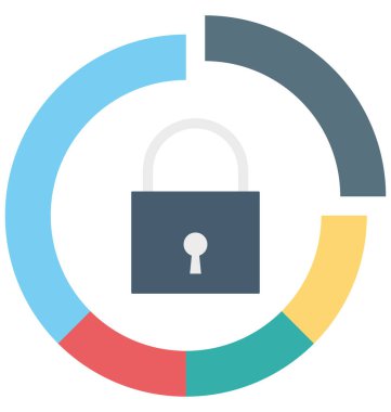 Kilit renk izole vektör kolayca değiştirilebilir ve Düzenle simgesi. 