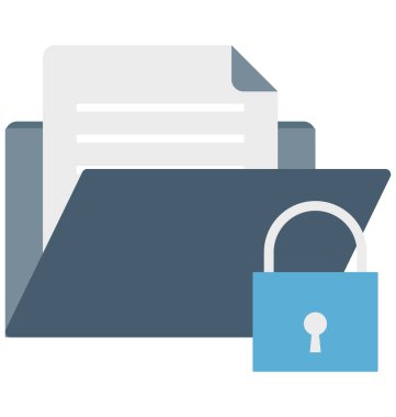 Klasör renk izole vektör kolayca değiştirilebilir ve Düzenle simgesi kilitli. 