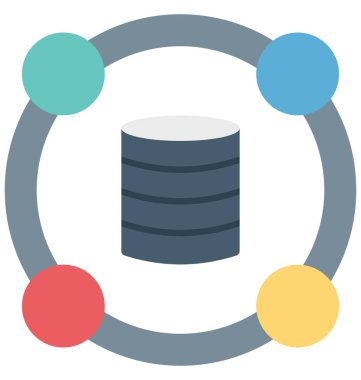 Sunucu güvenlik renk izole vektör kolayca değiştirilebilir ve Düzenle simgesi. 