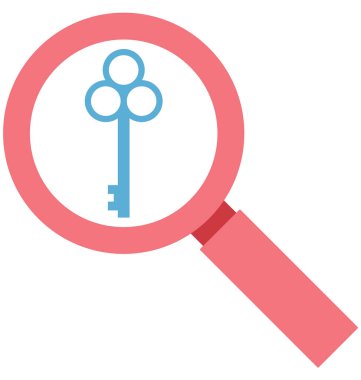 Anahtar renk izole vektör kolayca değiştirilebilir ve Düzenle simgesini bulun. 