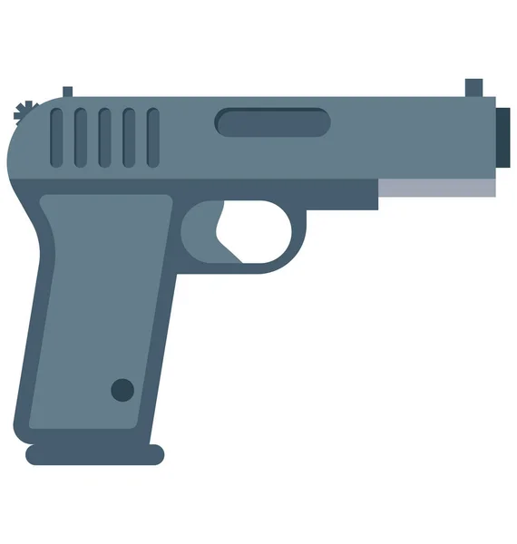 Ícone Vetor Isolado Cor Pistola Que Pode Ser Facilmente Modificado —  Vetores de Stock