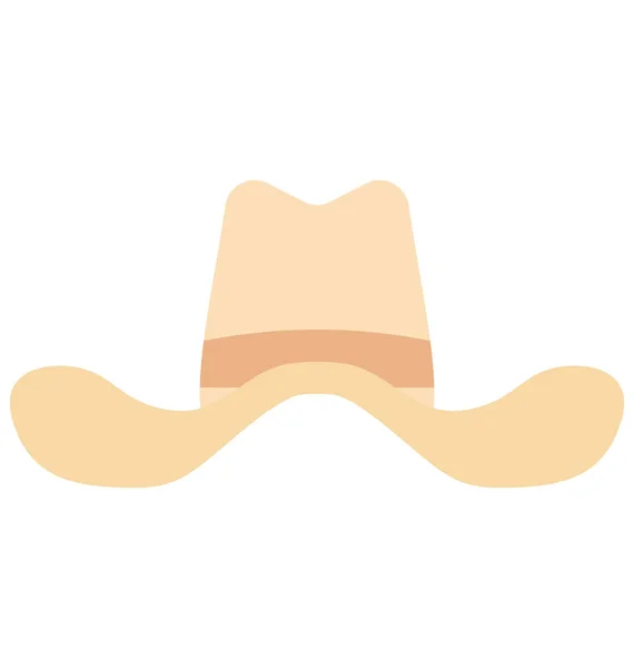Cowboy Hattu Väri Eristetty Vektori Kuvake Joka Helposti Voidaan Muokata — vektorikuva