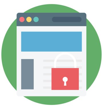 Web güvenlik renk izole vektör kolayca değiştirilebilir ve Düzenle simgesi. 