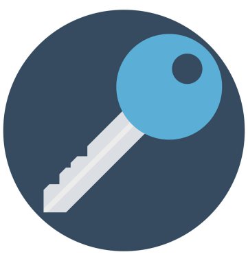 Anahtar renk izole vektör kolayca değiştirilebilir ve Düzenle simgesi. 