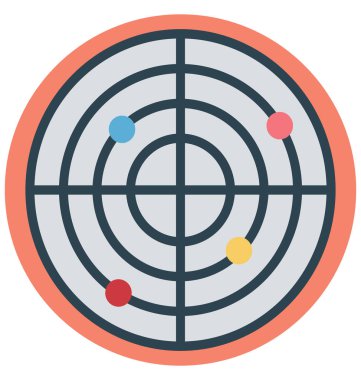 Yörünge renk izole vektör kolayca değiştirilebilir ve Düzenle simgesi. 