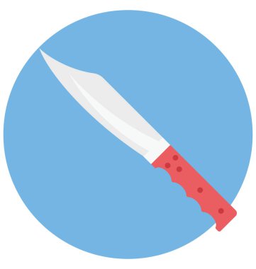 Bıçak renk izole vektör kolayca değiştirilebilir ve Düzenle simgesi. 