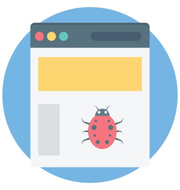 Web hata renk izole vektör kolayca değiştirilebilir ve Düzenle simgesi. 