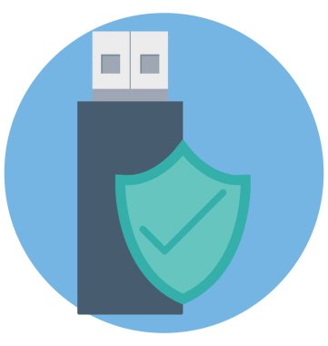 Flash sürücü renk izole vektör kolayca değiştirilebilir ve Düzenle simgesi. 