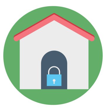 Ev koruma renk izole vektör kolayca değiştirilebilir ve Düzenle simgesini. 