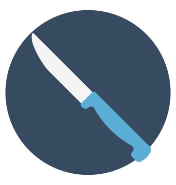 Bıçak renk izole vektör kolayca değiştirilebilir ve Düzenle simgesi. 