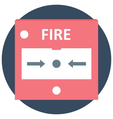 Yangın koruma renk izole vektör kolayca değiştirilebilir ve Düzenle simgesi. 