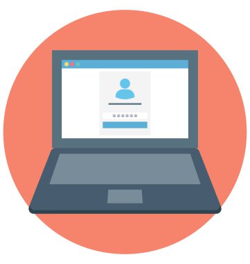 Kullanıcı hesabı renk izole vektör kolayca değiştirilebilir ve Düzenle simgesini. 